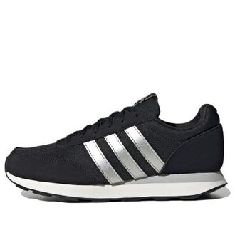 adidas (WMNS) adidas Run 60s 3.0 Lifestyle Running Shoes Black Silver Metallic HP2249