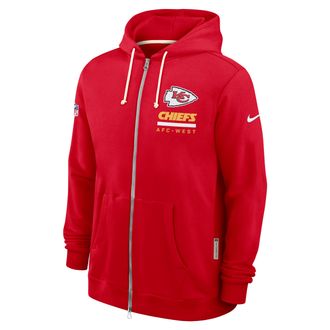 Nike Kansas City Chiefs Utility Player Sideline Nike Mens Dri-FIT NFL Full-Zip Hoodie in Red | 03AV65N7G-2FB