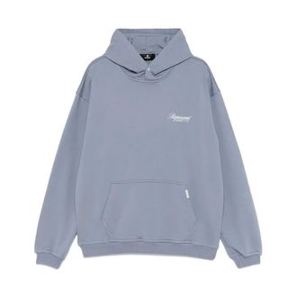 Represent Hoodies, male, Blue, XL, Club Script Hoodie Dusty Blue