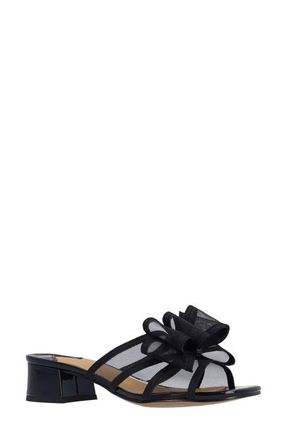 J. Rene&eacute; Finola Block Heel Sandal - Multiple Widths Available in Black at Nordstrom, Size 10.5