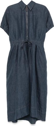 Brunello Cucinelli Abito lungo denim - Blu