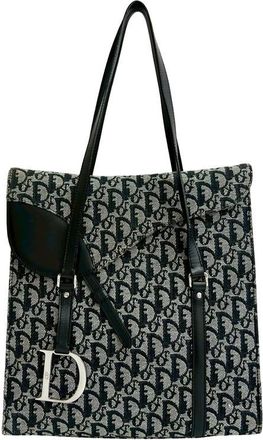 Dior Pre-owned Dior Diorissimo Trotter Canvas Saddle Tote 5TC2RBSAYJ81O5B5