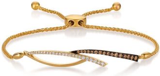Le Vian Ladies Chocolate Diamonds Fashion Bracelet in 14K Honey Gold