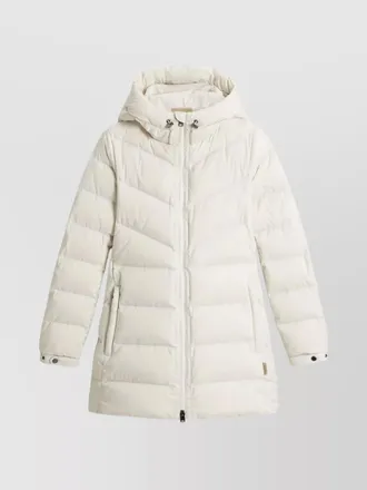 Woolrich down hooded quilted jacket