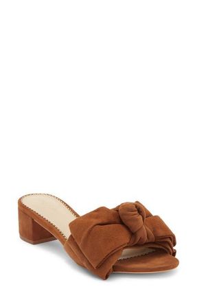 Cinq &agrave; Sept Faith Suede Slide Sandal in Toffee at Nordstrom, Size 10.5Us