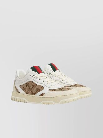 Gucci leather and gg supreme fabric low-top sneakers