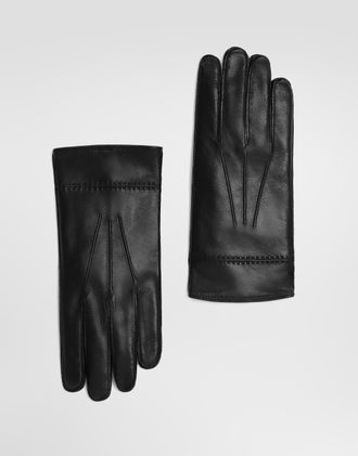 Dolce & Gabbana Nappa Leather Gloves - Man Hats And Gloves Black 10 Years