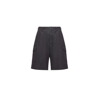 Moncler Moncler Gabardine Cargo Shorts, Men, Blue, Size: 48