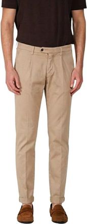 Mason's Torino 1 Pinces Flex - Heren - Chinos - Beige - 2XL - Katoen - Broeken