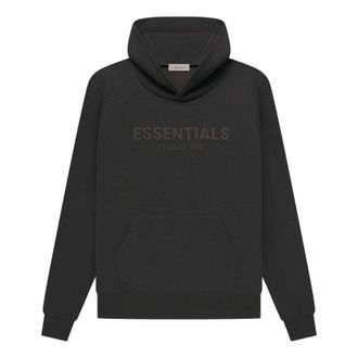 Fear of God SS23 waffle Raglan Hoodie off Black FOG-SS23-037