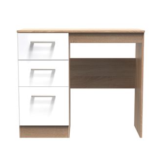 Welcome Furniture Milan Ready Assembled Dressing Table - White Matt / Oak - Welcome Furniture | TJ Hughes