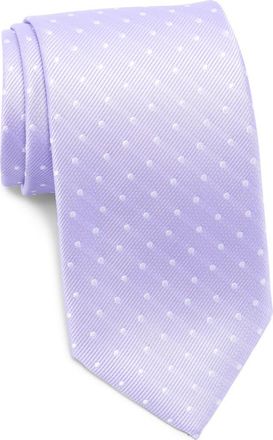 Tom Baine Polka Dot Print Tie in Purple at Nordstrom Rack