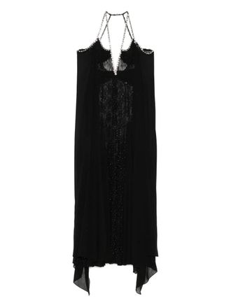 Nissa embellished halterneck dress - Black