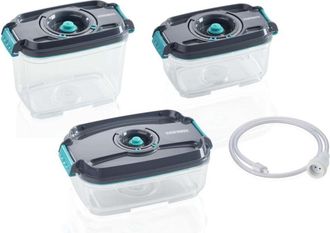 Leifheit Vacu Power - Set De Recipientes Para Conservaci&oacute;n Al Vac&iacute;o 03233