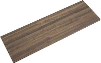 Saniclass Tops Topblad - 200x1.2x46cm - afgeronde hoeken - MFC - noten (hout)