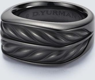 David Yurman Chevron titanium ring