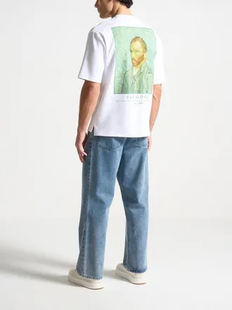 Mani&egrave;re De Voir Self Portrait Van Gogh Cotton T-Shirt in White at Nordstrom, Size Small