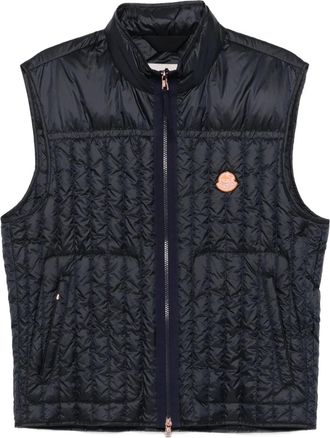 Moncler x Gilga Farm by Donald Glover gewatteerde mouwloze top - Blauw