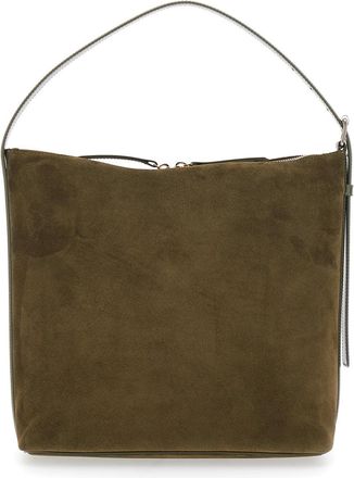 A.P.C. Womens Shoulder Bag Vera Brown Suede Cow Leather