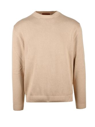 Daniele Fiesoli Beige Relaxed Cotton Pullover