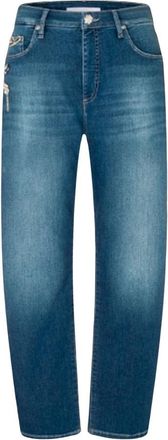 M.A.C Straight Jeans - Dames - Regular Fit Jeans - Blauw - 2XL - Jeans