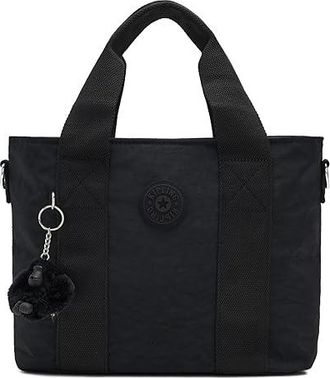 Kipling Minta Medium Shoulder Womens Handbags Black Noir, Nylon/Polyester