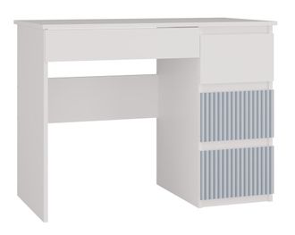 Topeshop Meso - Escritorio/habitaci&oacute;n Infantil De Estilo Moderno - 98x51x76 Cm - 4 Cajones A La Derecha - Blanco Y Azul
