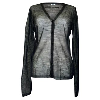 Acne Studios Lightweight Cardigan in Black Wool