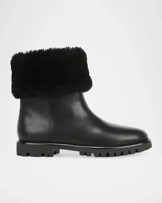 Vince Cameron Shearling-Lined Leather Boots