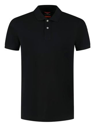 Parajumpers logo-patch polo shirt - men - Cotton - L - Black