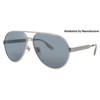 Gucci Mens Silver Tone Rectangular Sunglasses GG1513S 003 64
