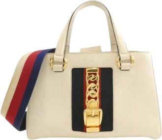 Gucci Pre-owned Handbags, female, Beige, Size: ONE SIZE Pre-owned Vintage Handbag