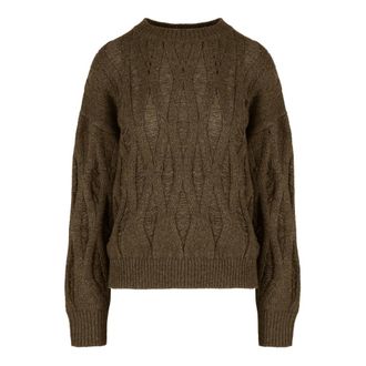 Bomboogie Dames, Truien, Bruin, Maat: M Nylon