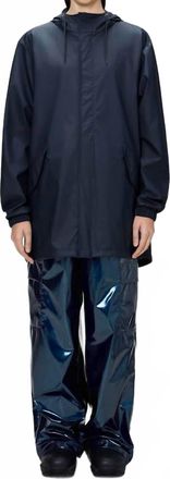 Rains Unsiex Fishtail Jacket In Navy