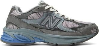New Balance Unisex 2010 in Grigio/Blu, Pelle, Taglia 38.5