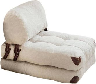 Dmora Dmora - Sill&oacute;n Surigae, Asiento Acolchado, Sof&aacute; De Sal&oacute;n Individual, Silla Con Reposabrazos, 80x60 H70 Cm, Crema