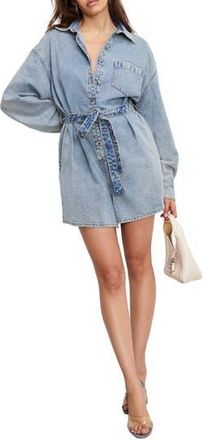 Good American Weightless Denim Romper in Indigo793 at Nordstrom Rack, Size X-Large