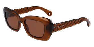 Lanvin LNV646S 208 Womens Sunglasses Brown Size 52