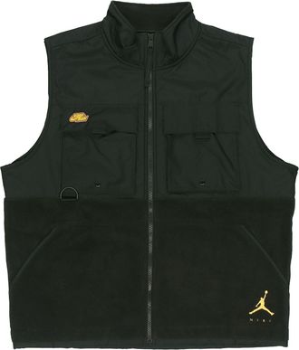 Nike Jordan Air Jordan As M J Jmpmn Vest Basketball Sports Fleece Lined Zipper Stand Collar Black DC9662-010