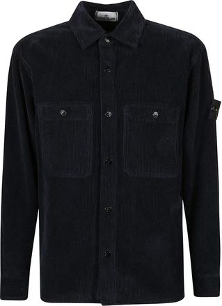 Stone Island Jassen, Heren, Zwart, S, Overshirt