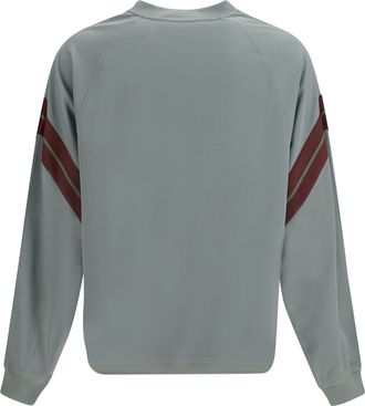 Palm Angels Mens Urban Logo Track Sweatshirt Sage - Mauve Polyester Sweatshirts Sweater