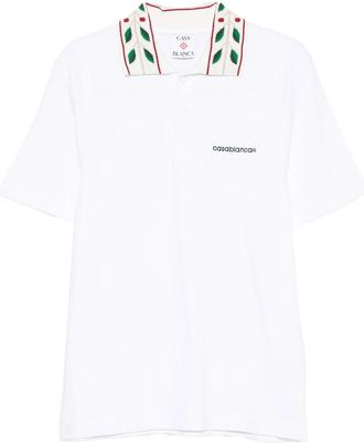 Casablanca Logo-embroidered Polo Shirt