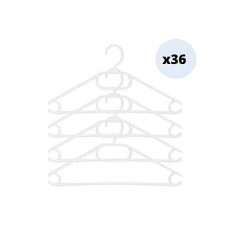 MSV Pack 36 Perchas Blanco Msv