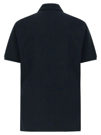 Gucci Embroidered Stretch Cotton Polo Shirt - Black