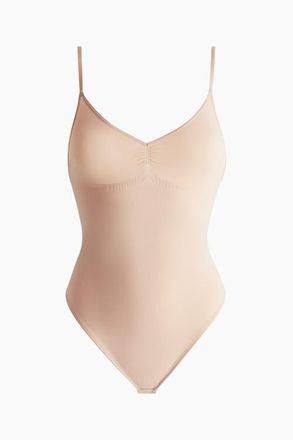 H&M Firm Shape Sculpting Thong Body in Light Beige at Nordstrom, Size X-Small