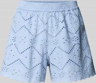 MC2 Saint Barth Shorts mit Lochstickerei Modell MEAVE in Blau, Gr&ouml;&szlig;e XL