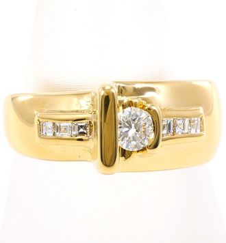 C&A Yellow Gold Yellow Gold (18K) Band Ring (Pre-Owned)