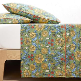 La Redoute Interieurs Plat laken in katoensatijn, Johanna