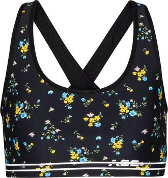 Adam Selman Cross-Back floral sports bra
