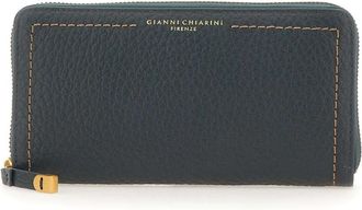 Gianni Chiarini Bubble Wallet - Dames - Portefeuilles - Groen - ONE Size - Leer - Accessoires